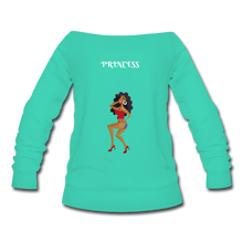Load image into Gallery viewer, Women's Wideneck Sweatshirt - teal