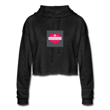 Load image into Gallery viewer, Women's Cropped Hoodie - deep heather
