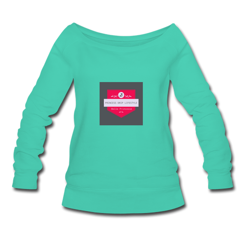 Women's Wideneck Sweatshirt - teal