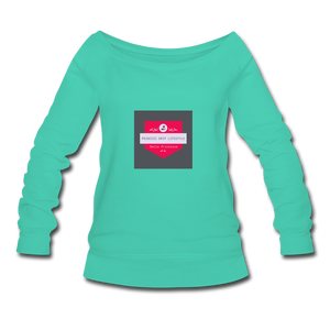 Women's Wideneck Sweatshirt - teal