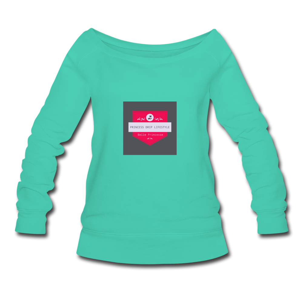 Women's Wideneck Sweatshirt - teal