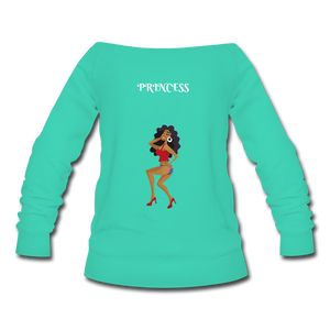 Women's Wideneck Sweatshirt - teal
