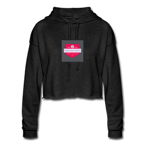Women's Cropped Hoodie - deep heather