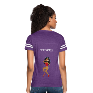 Women’s Vintage Sport T-Shirt - vintage purple/white