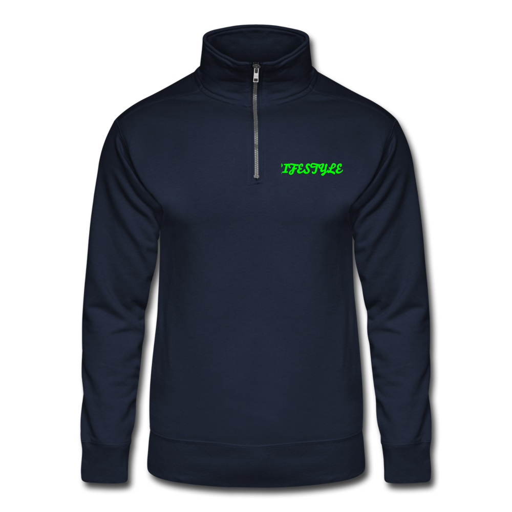 Hanes Quarter Zip Pullover - navy
